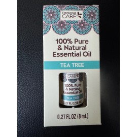 Essential NEW Personal Care 100% Pure & Natural Essential Oil Tea Tree Oil .27 Fl Oz (8ml)