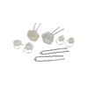 Hair Accessories Set in Cream/White 38TLG SET10