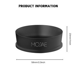 MOJAE 58mm Magnetic Dosing Funnel - Espresso Coffee Dosing Ring - Anodized Aluminum with 10 Magnetized Steel Fits 58mm Portafilter