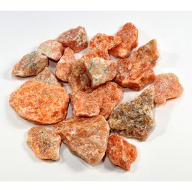 Natural Orange Calcite Rough Sparkling Gemstone Crystal Mineral Specimen Cabochon Cabs from Brazil - 30PCS