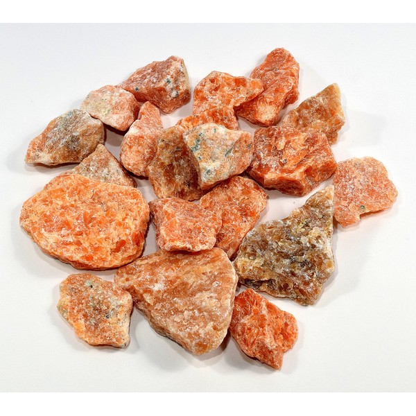 Natural Orange Calcite Rough Sparkling Gemstone Crystal Mineral Specimen Cabochon