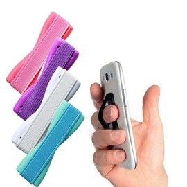 Ring Holder Anti Slip Elastic Band Strap Phone Holder Finger Blue KGD13259 100ea