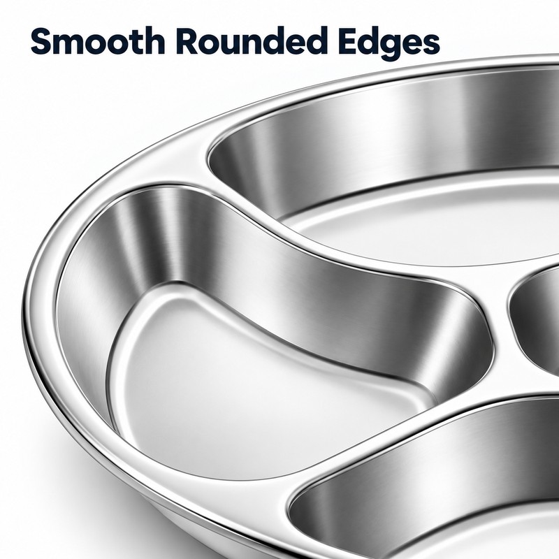 Stainless Steel Multi-Grid Plate Divider for Hot Pot & Food