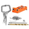 56 Pcs Mini Pocket Hole Jig System 9\" C-Clamp Step