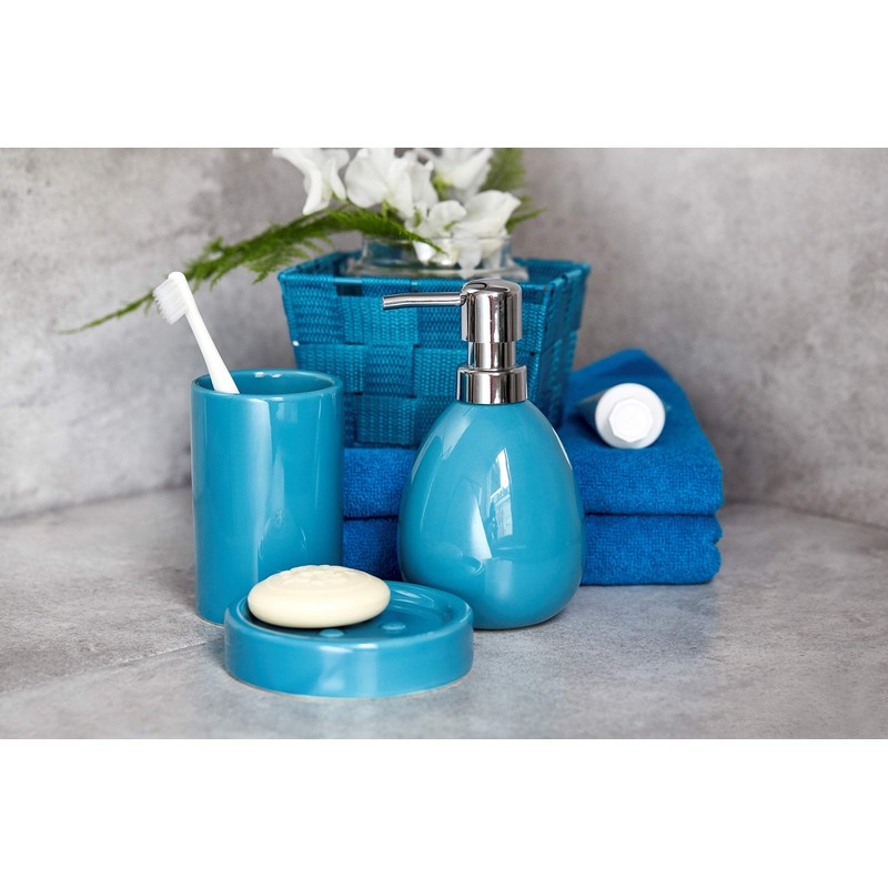 WENKO Polaris Soap Dispenser, 9.5 x 9 x 16.2 cm,