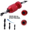 LALAFINA 2pcs Adjustable Drill Bit Collar Aluminum Drill Stopper for