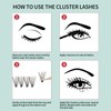 FADVAN False Eyelash Clusters 280pcs 20D+30D Blend 9-16mm Volume DIY