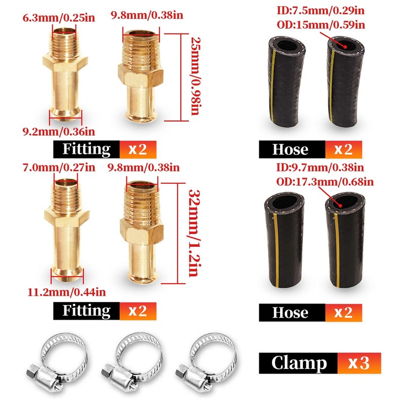 Baiann Fuel Pressure Regulator Kit Carburetor Carb Fuel Pump FPR,