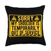 Shoulder Surgery Recovery Shoulder Arthroscopy Survivor Throw Pillow