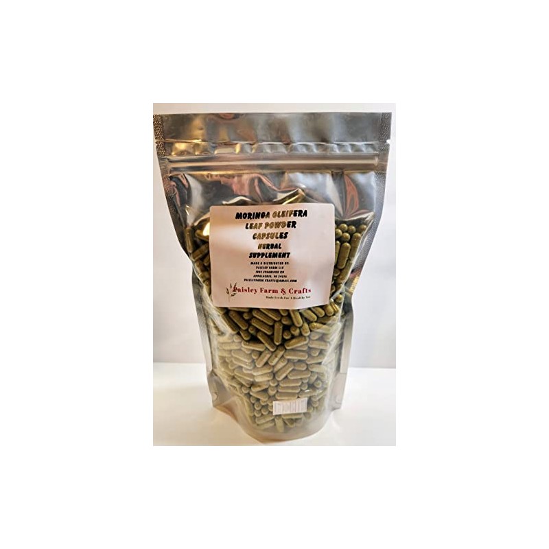 Paisley Farm and Crafts Moringa Oleifera Leaf Capsules Non GMO