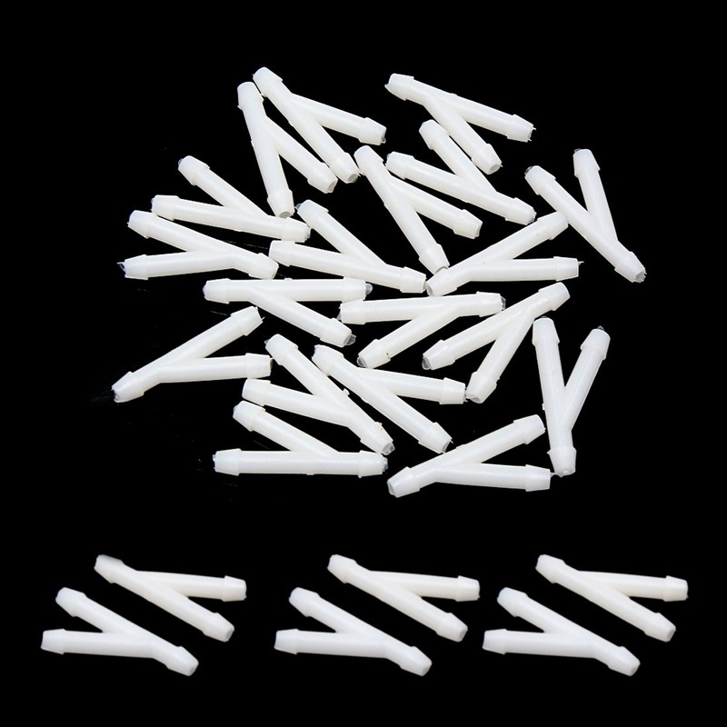 sourcingmap 20Pcs 3mm Inner Dia Y Shape Joiner Air Water