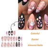 Easter Press on Nails Almond Fake Nails Matte Spring False