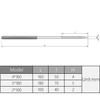 Utoolmart Diamond Needles File, 5mm x 180mm Round Diamond Needle