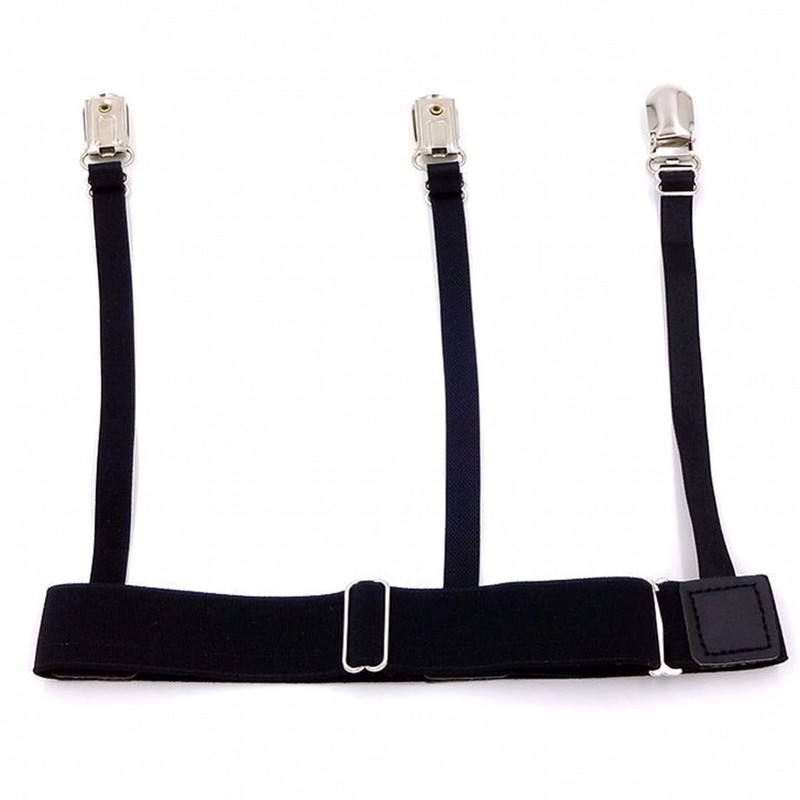 Mens Shirt Stays Stay Garter Style - 1 pair (2