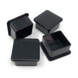 Light Cap for Iron Square Pipe 0.06 x 1.2 x 1.2 inches (1.6 x 31 x 31 x 31 mm), End Caps, 4 Pieces (31 x 31 - 4 Pieces)