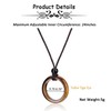 Jovivi Healing Crystal Pendant Necklace Women Men Natural Tiger Eye