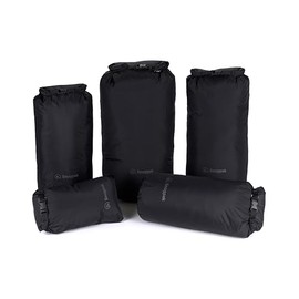 Snugpak Dri-Sak WGTE - 100% Waterproof Dry Bag with Roll-Down Closure, Non-Freeze Buckles - Dry Sack for Adventures, Hiking, Camping, Kayaking - Protects from Water, Dust, Sand - Black - 20L