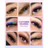 NAGARAKU Colourful Individual Eyelashes, 1:1 Eyelashes, 8 Mixed Rainbow Colours,