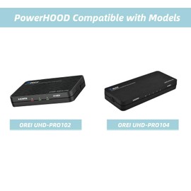 PowerHOOD Micro USB 5V AC/DC Adapter Compatible with OREI 4K HDMI Splitter UHD-PRO102 UHD-PRO104 1 in 2 1 in 4 out Duplicate Mirror 5VDC DC5V 5 Volt 5 Volts Power Supply Cord Battery Charger Cable PSU