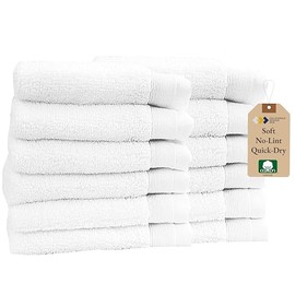 California Design Den Paños Extra Suaves Esponjosos 100 Algodón Paquete Secado Rápido Altamente Absorbentes Hotel Juego Toallas Mano Pequeñas Gimnasio