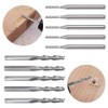 Gasea 12pcs 1/8" Shank Tungsten Carbide End Mill Cutter Bits