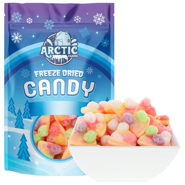 Arctic Farms Freeze Dried Candy Gummy Pizza Slices, Crunchy, Fruity