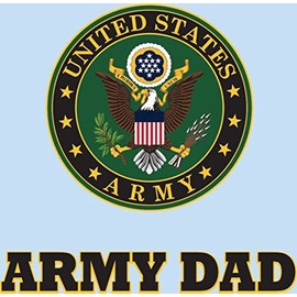 U.S. Army Dad Clear Decal