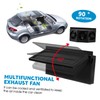 iplusmile Solar Window Car Exhaust Fan Triple Head Design Efficient