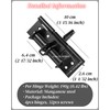 4 Pack Door Hinges Matte Black, Manganese Steel, 4 Inch