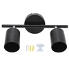 LED Track Light Kit 2 Heads 10.8in Track 90 Degrees
