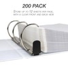 Samsill 200 Pack Heavy Duty Sheet Protectors, Non-Glare, 8.5x11 Inch