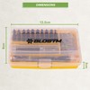 BLOSTM Impact Driver Bit Set - 44pcs Shock-Resistant Steel Impact