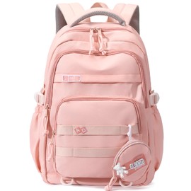 YJMKOI Large capacity Backpack for Teen Girls Aesthetic Student Schoolbag Middle School Girls Backpack