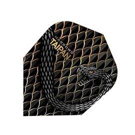 Harrows Taipan | 100 Micron Dart Flights, 1 Set of 3 Flights, Standard No. 6, Gold