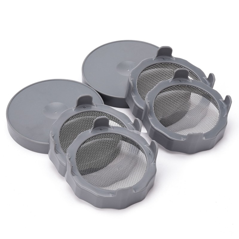 ABS Sprout Lid with Stainless Steel Screen for Wide Mouth