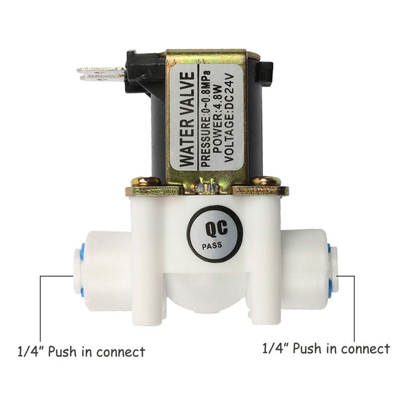 Beduan 24V 1/4" Inlet Water Solenoid Valve Normally Closed for