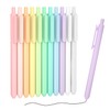 Shuttle Art Retractable Pastel Gel Ink Pens, 11 Pack Black