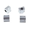 Fasizi 4pcs SCS6UU 6mm Linear Motion Ball Bearing Slide Unit