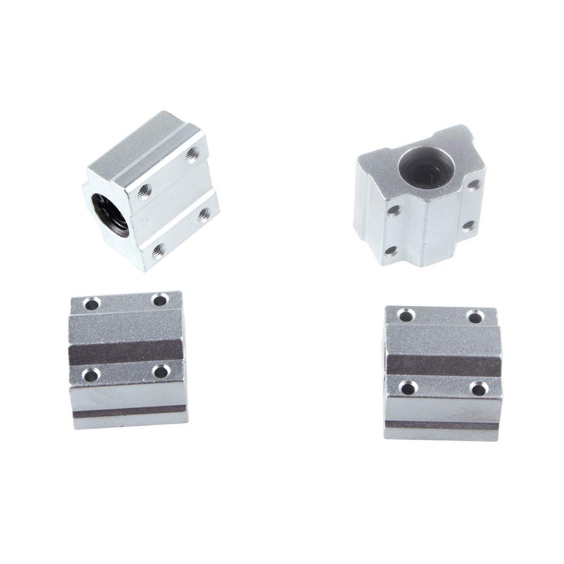Fasizi 4pcs SCS6UU 6mm Linear Motion Ball Bearing Slide Unit