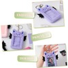 Plush Card Holder con Clip Protector para Tarjetas Id y
