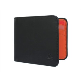 VISCONTI Slim Collection Trim Leather Wallet with RFID and Tap and Go VSL35 Black/Cobalt