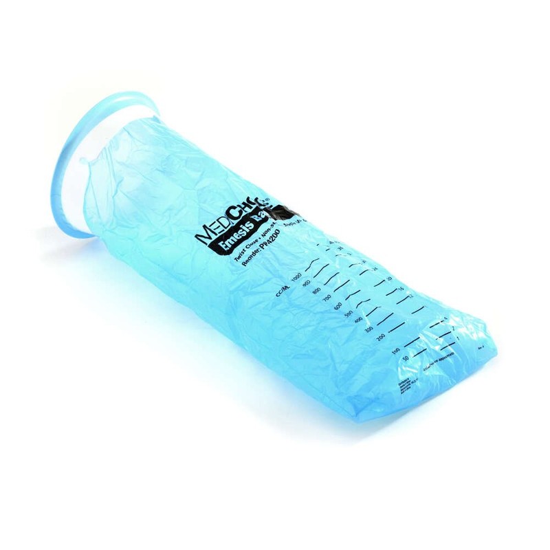 MediChoice Emesis Bags, Blue, Non Sterile, 6.5 Inches x 15