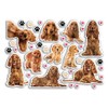 A5 Sticker Sheet Cocker Spaniel Vinyl Stickers - Dogs Puppy