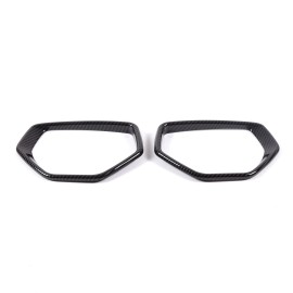 auguisy-motortrim ABS Side Rearview  Mirror Frame Trim Carbon Fiber Look For Corvette C8 2020-2024