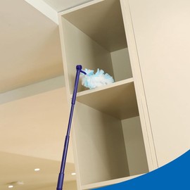 Aswalling 30 Pieces Duster Refills with 2 Long Handle, Disposable Duster Refills Compatible for Easy to Use