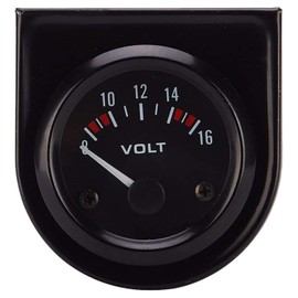 yiteng Automotive High Sensitivity 52mm Voltmeter Voltage Gauge Meter Power Supply Voltage Measurement Voltage Display 8-16v
