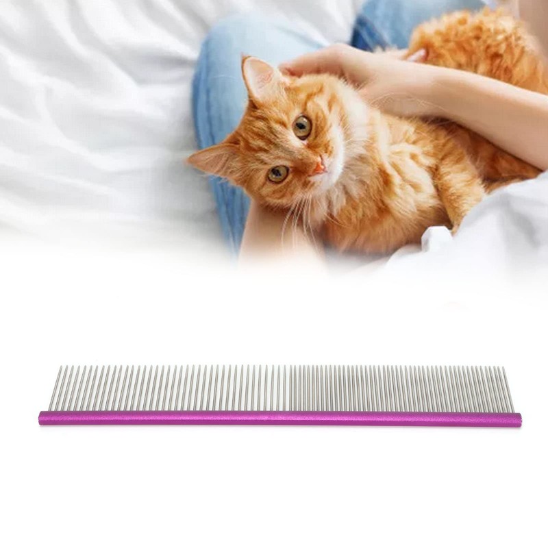 Metal Dog Comb, Stainless Steel Cat Comb for Removing and