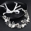 BIKPRST Bridal Crystal Beads Bohemian Headpiece Leaves Vine Flower Wedding