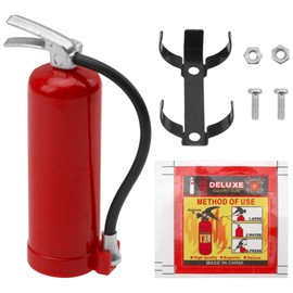 Vgoohobby RC Simulation Fire Extinguishers Metal Trailer Tow Hooks Winch Hook w/Trailer Chain Decoration Part Compatible with Traxxas TRX4 Axial SCX10 Tamiya D90 1/10 RC Crawler