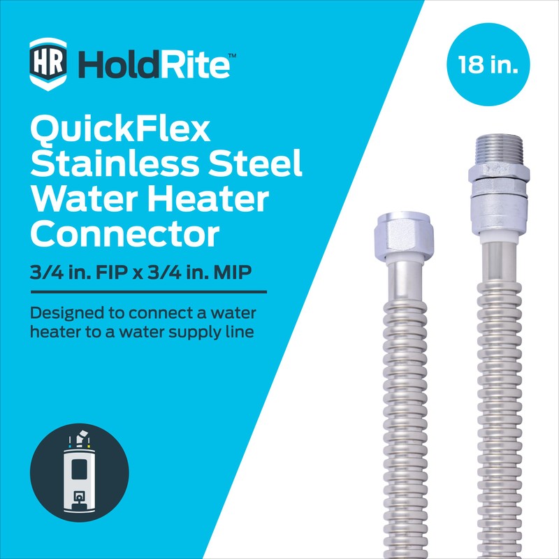 HoldRite QuickFlex 3/4 Inch FIP x 3/4 Inch MIP x